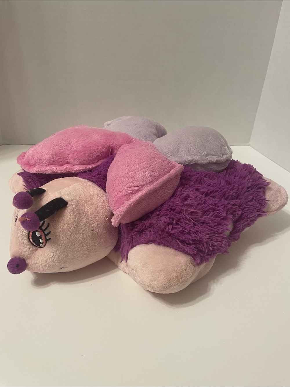 Pillow Pets Pee-Wee Purple Butterfly Plush Pillow 12" Foldable